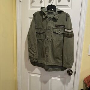 Women’s Green Military-Style Jacket